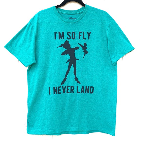 NWOT Disney Peter Pan Neverland Graphic Tee Large - Picture 1 of 7